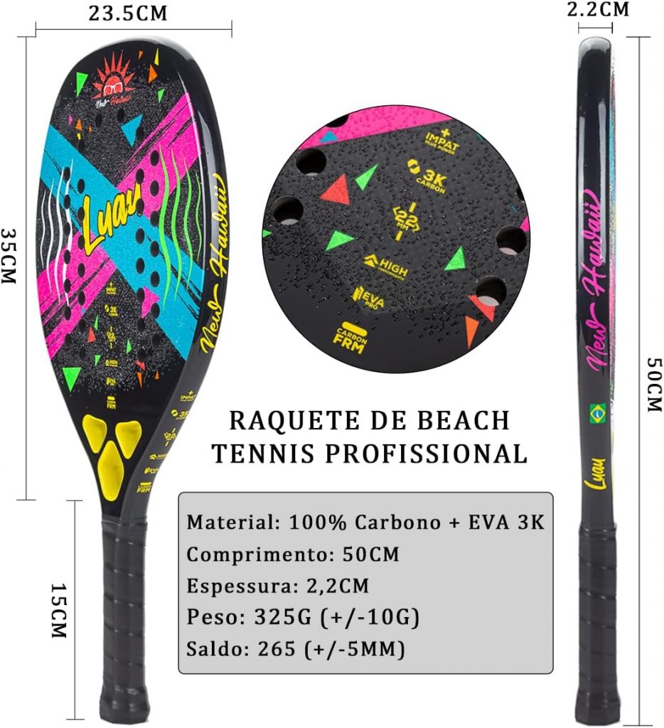 71q5S6TnJ6L._AC_SL1200_-934x1024 Review: Raquete de Beach Tennis 100% Fibra de Carbono 3K e 12K (VXN LUAN)