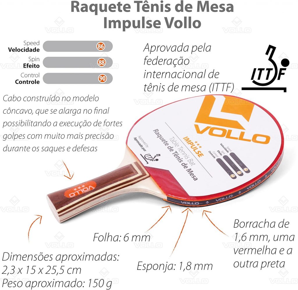 81pA8JFYIaL._AC_SL1500_-1024x999 Raquete de Tênis de Mesa Vollo Impulse ITTF – Precisão e Controle para Jogadores Avançados