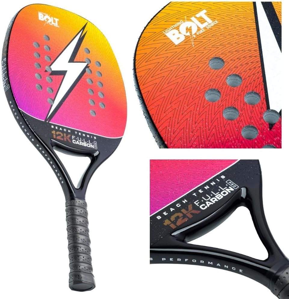 61WkQjGMloL._AC_SL1000_ Review: Raquete de Beach Tennis Lightning Bolt Rainbow 12K Full Carbon – Vale a Pena? Veja os Prós e Contras!